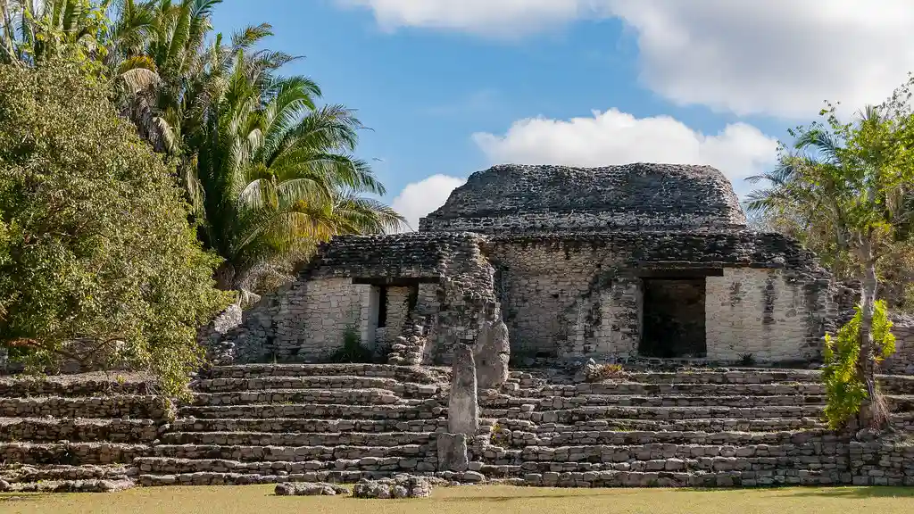Kohunlich, Mexico (Quintana Roo) — Temple of the Masks