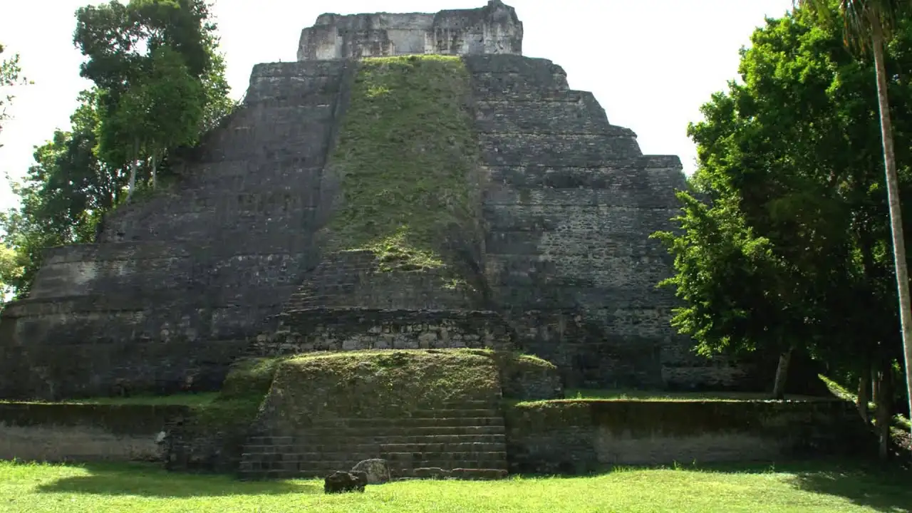 Yaxhá, Guatemala — Pyramids Over a Twin-Lagoon Sunset